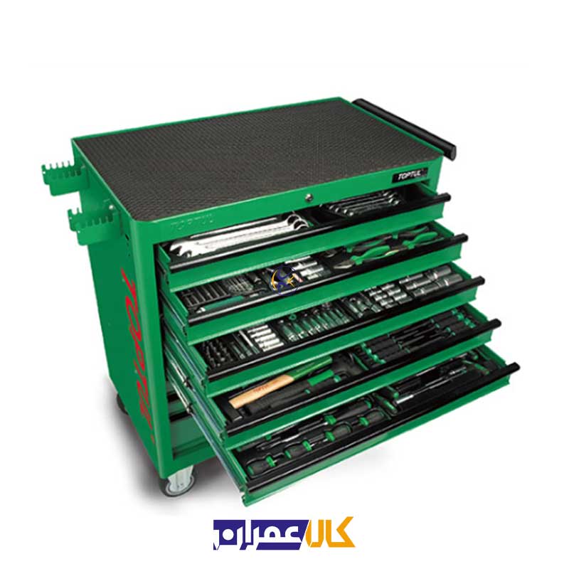 جعبه ابزار 8 کشوئی چرخ دار مدل GT-36001 تاپ تول Toptul