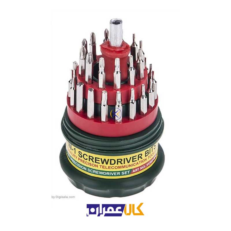 مجموعه 31 عددی سری پیچ گوشتی پاندا مدل VC03-404 چند رنگ