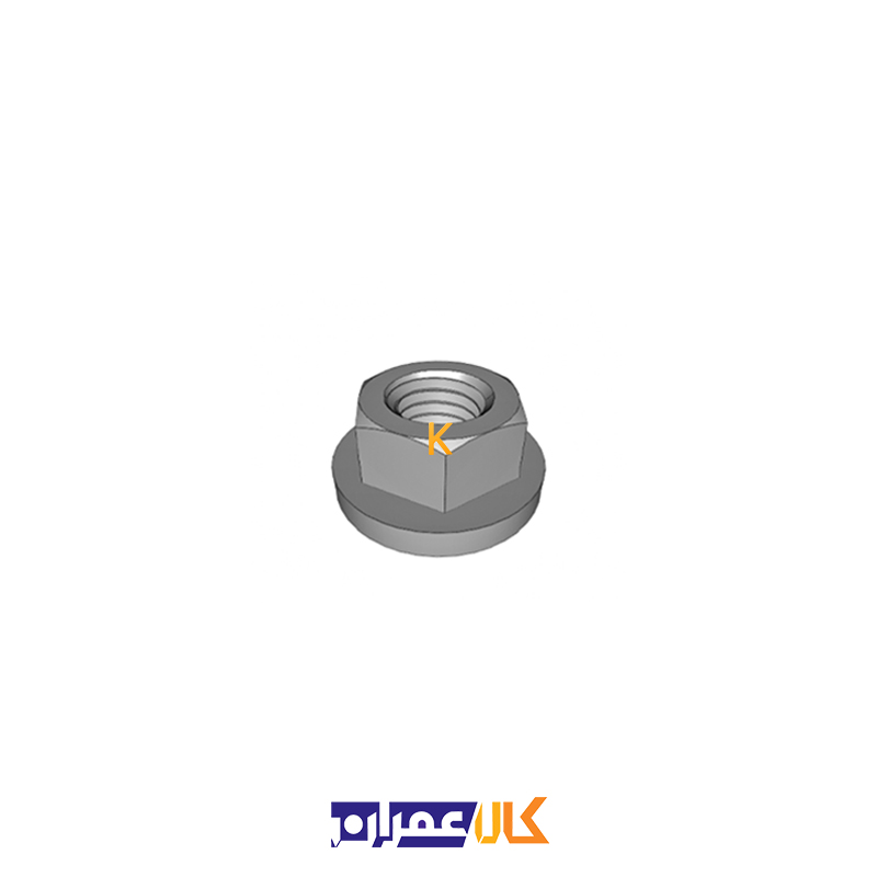 مهره واشر دار سایز 8 میلی متر