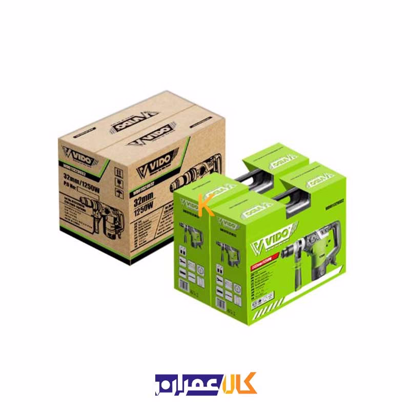 دریل بتن کن 3 کاره 1250 وات مدل WD011320032 ویدو