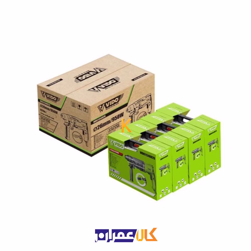 دریل بتن کن 3 کاره 950 وات مدل WD011340026 ویدو