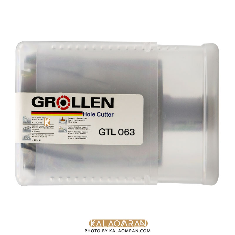 مته گردبر سر الماسه TCT سایز 63 گرولن