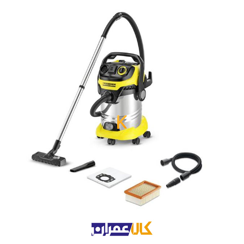 جارو برقی صنعتی آب و خاک مدل WD 6 P Premium کارچر
