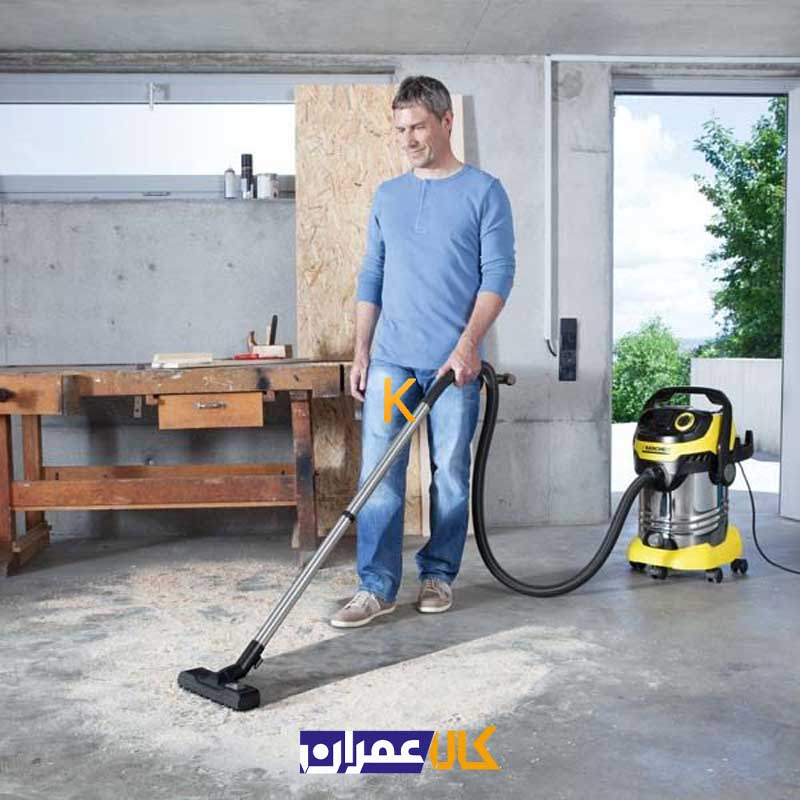 جارو برقی صنعتی آب و خاک مدل WD 6 P Premium کارچر