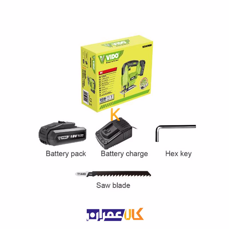 اره عمود بر شارژی 18 ولت مدل WD041610180 ویدو