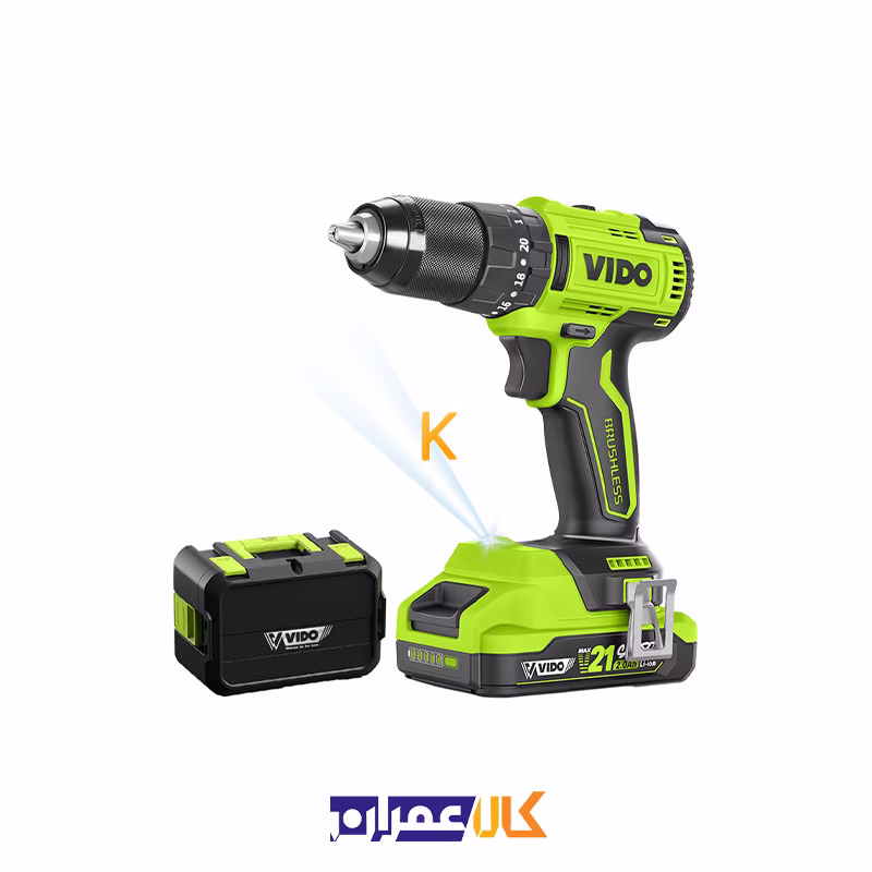 دریل شارژی چکشی 21 ولت مدل WD040210210 ویدو