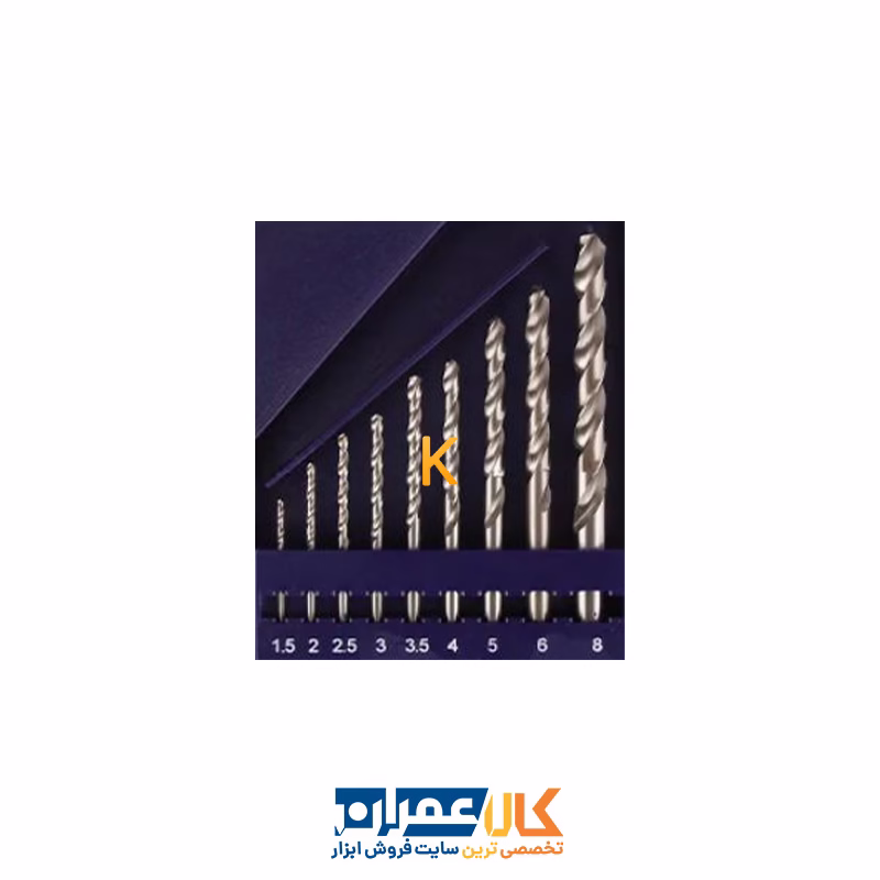 ست 9 عددی مته آهن HSS مدل SO9PS ریزو