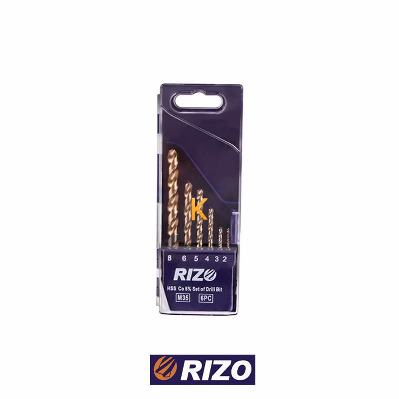 ست 6 عددی مته کبالت HSS 5% مدل SO6PC ریزو