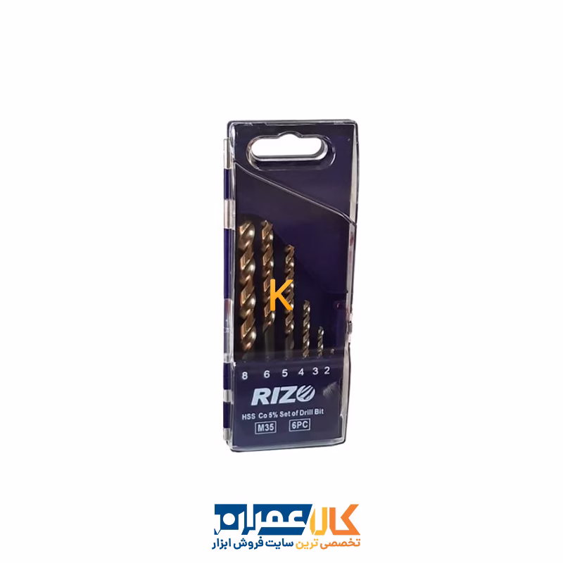 ست 6 عددی مته کبالت HSS 5% مدل SO6PC ریزو