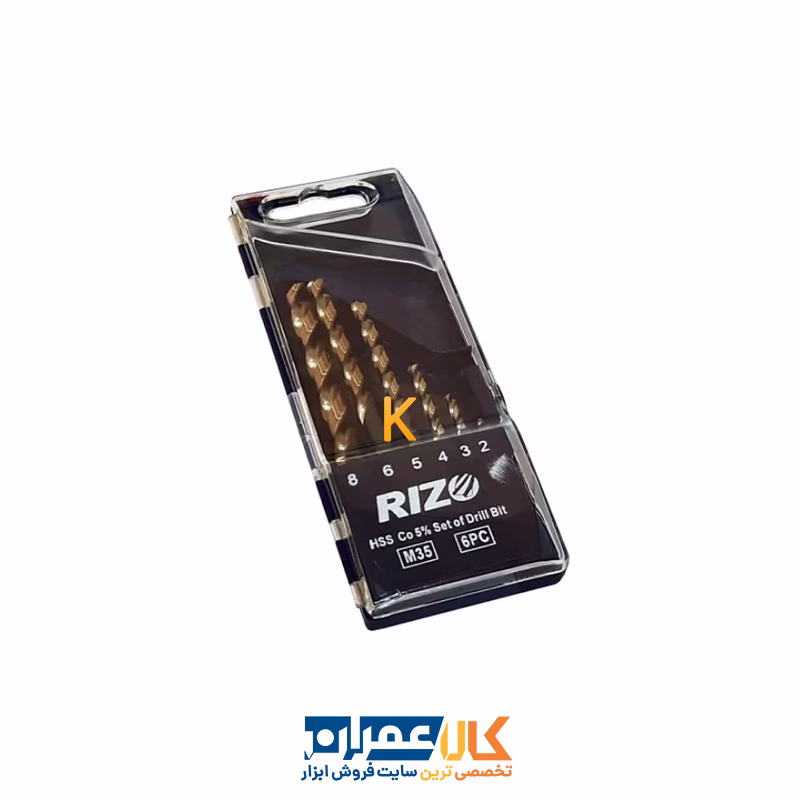 ست 6 عددی مته کبالت HSS 5% مدل SO6PC ریزو