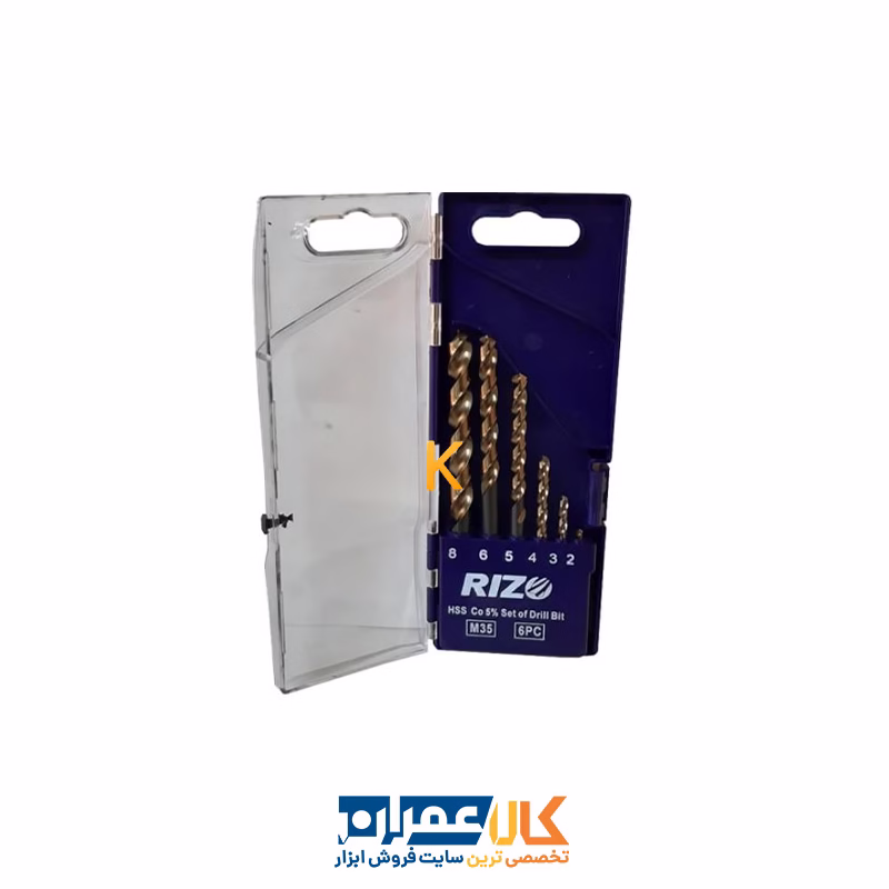 ست 6 عددی مته کبالت HSS 5% مدل SO6PC ریزو