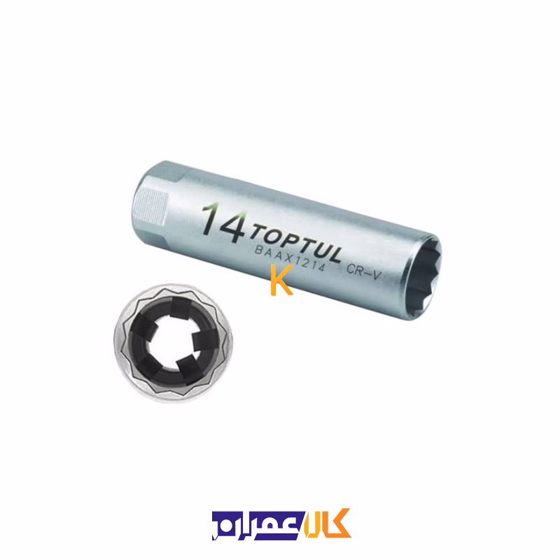 بکس شمع 3/8 اینچ کوتاه 12 گوش مدل BAAX1214 تاپ تول