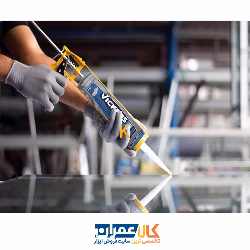 چسب سیلیکون مخصوص شیشه اتومبیل ویکرز