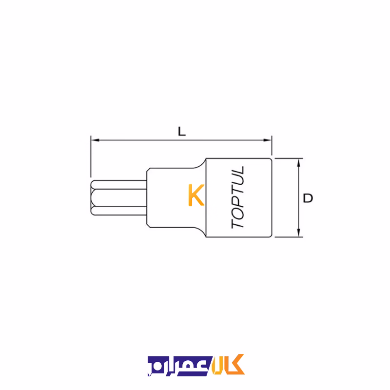 بکس ستاره ای 1/4 اینچ مدل BCFA08 تاپ تول