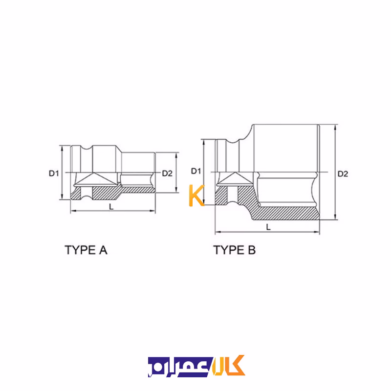 بکس تکی مشکی 1 اینچ 6 پر مدل KABA32 تاپ تول