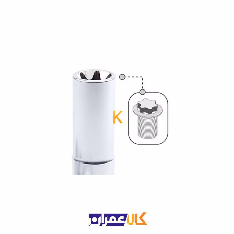 بکس تکی 1/2 اینچ بلند ستاره ای مدل BAEH16 تاپ تول