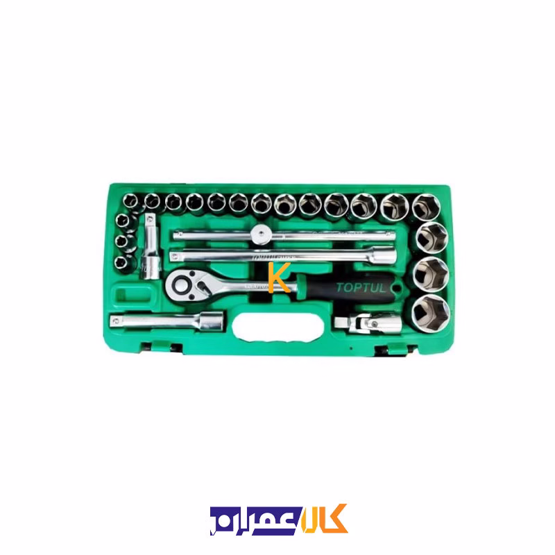 جعبه بکس 25 پارچه 1/2 اینچ مدل GCAI2503 تاپ تول