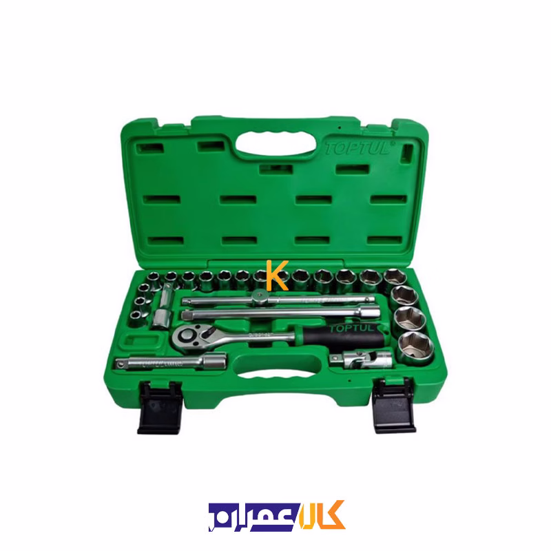 جعبه بکس 25 پارچه 1/2 اینچ مدل GCAI2505 تاپ تول