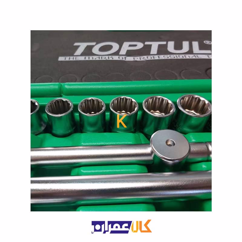 جعبه بکس 25 پارچه 1/2 اینچ مدل GCAI2505 تاپ تول