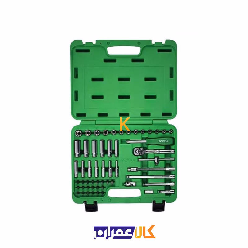 جعبه بکس 55 پارچه 1/4 اینچ مدل GCAI5501 تاپ تول