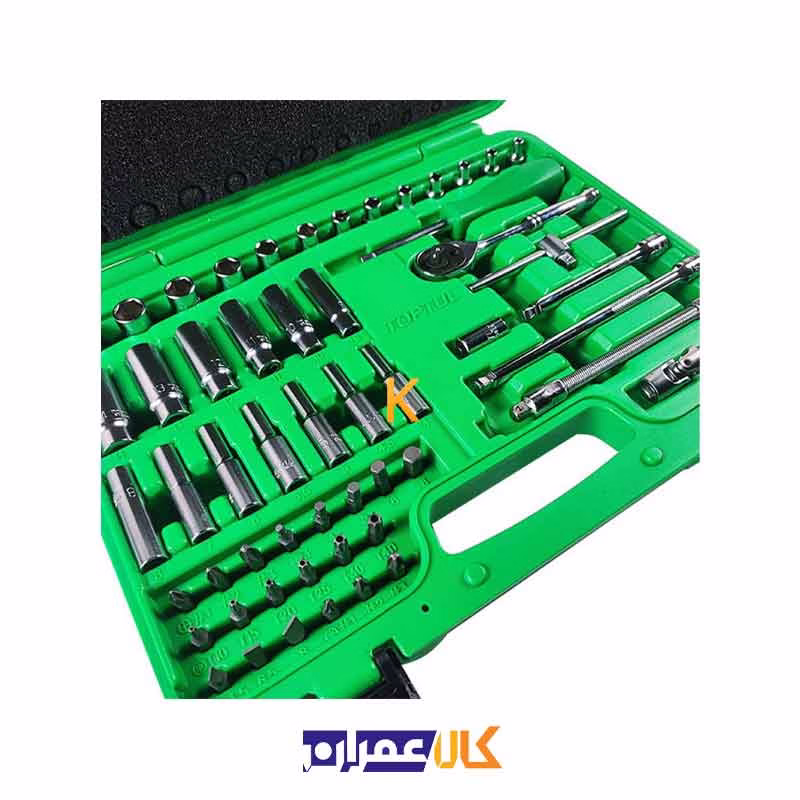 جعبه بکس 55 پارچه 1/4 اینچ مدل GCAI5501 تاپ تول