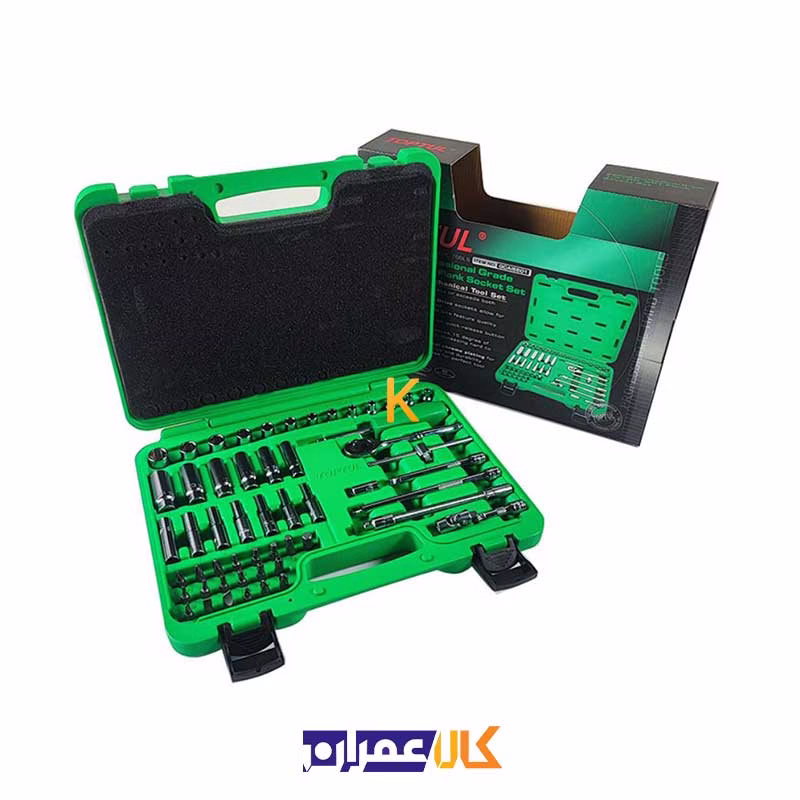 جعبه بکس 55 پارچه 1/4 اینچ مدل GCAI5501 تاپ تول