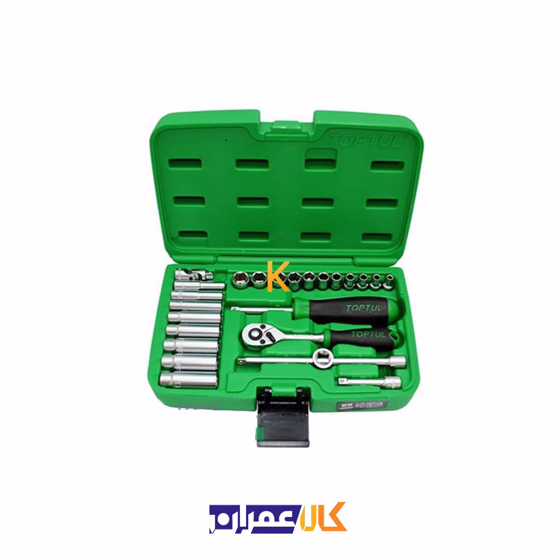 جعبه بکس 25 پارچه 1/4 اینچ مدل GCAI2501 تاپ تول