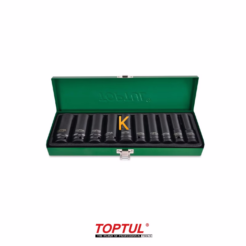 جعبه بکس فشار قوی 10 پارچه 1/2 اینچ مدل GDAD1002 تاپ تول