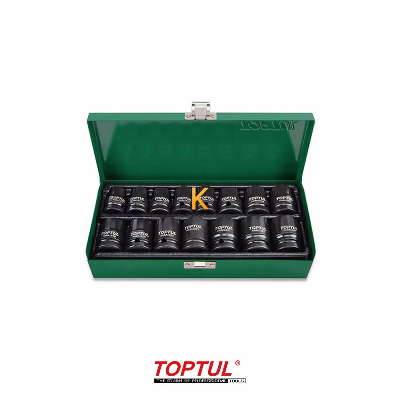 جعبه بکس فشار قوی 15 پارچه 1/2 اینچ مدل GDAD1501 تاپ تول