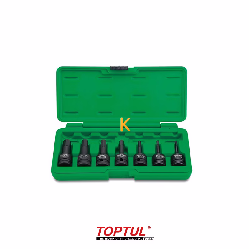 جعبه بکس فشار قوی 7 پارچه 1/2 اینچ مدل GDAI0702 تاپ تول