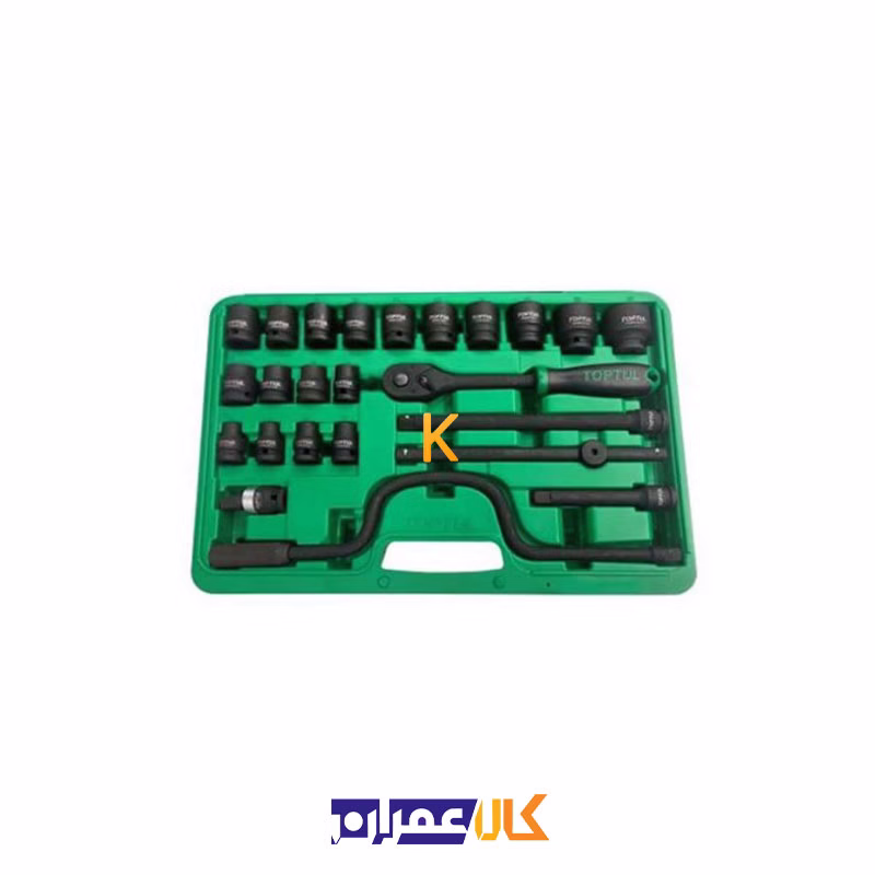 جعبه بکس فشار قوی 24 پارچه 1/2 اینچ مدل GDAI2401 تاپ تول