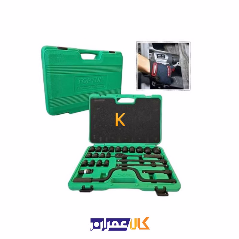 جعبه بکس فشار قوی 24 پارچه 1/2 اینچ مدل GDAI2401 تاپ تول