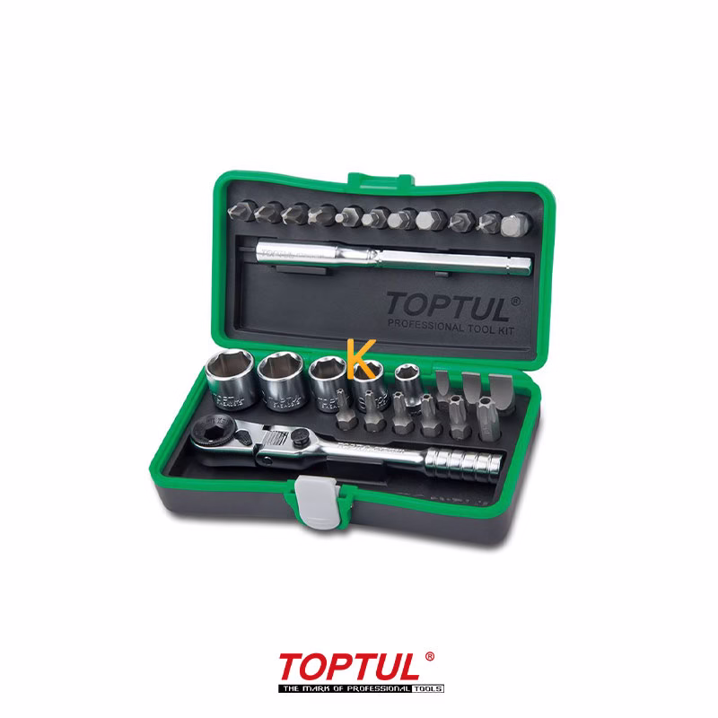جعبه بکس 27 پارچه 1/4 اینچ مدل GADW2701 تاپ تول