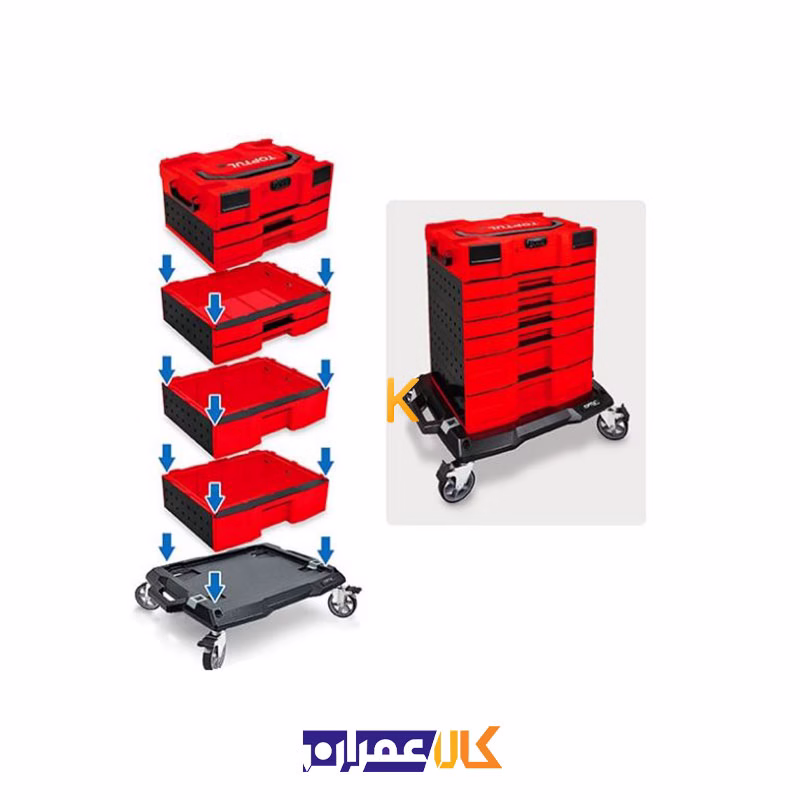 کشو ابزار دو طبقه مدل TEAK4601 تاپ تول
