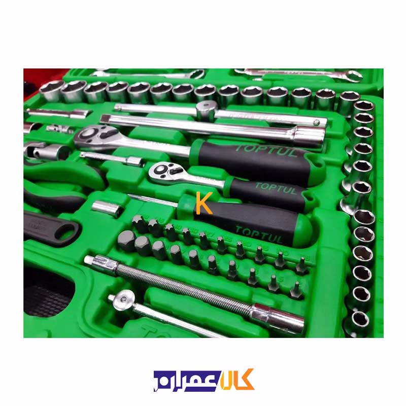 جعبه ابزار با لوازم 96 عددی مدل GCAI9601 تاپ تول