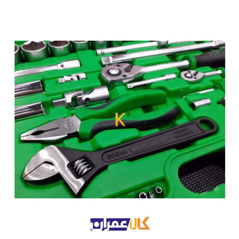 جعبه ابزار با لوازم 96 عددی مدل GCAI9601 تاپ تول