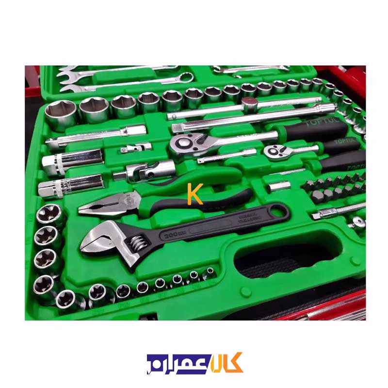 جعبه ابزار با لوازم 96 عددی مدل GCAI9601 تاپ تول
