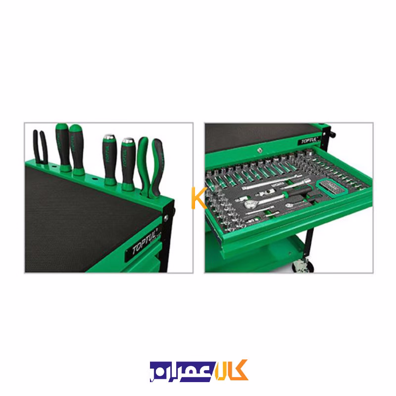میز کار متحرک 2 کشو مدل TCAD0206 تاپ تول