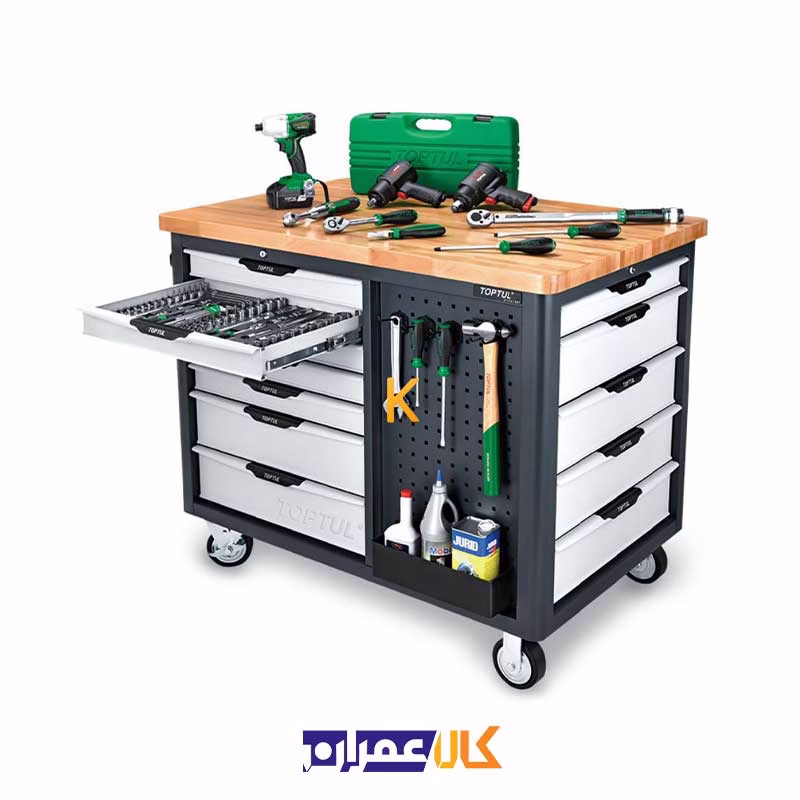 جعبه ابزار حرفه ایی 2 حالت 12 کشو مدل TCDB1203 تاپ تول