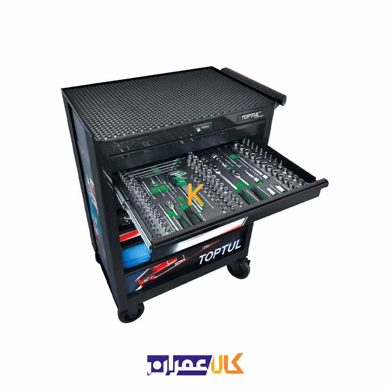 جعبه ابزار 7 کشو چرخ دار مدل TCAQ0707 تاپ تول