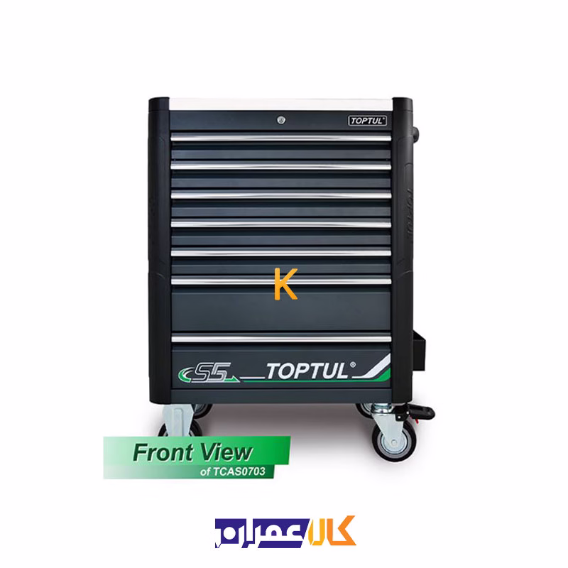 جعبه ابزار 7 کشو چرخ دار مدل TCAR0703 تاپ تول
