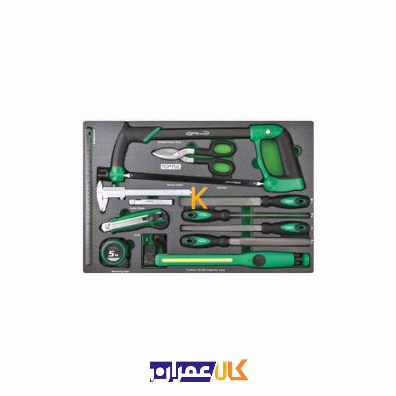 جعبه ابزار 7 کشو چرخ دار با ابزار مدل GE-21405 تاپ تول
