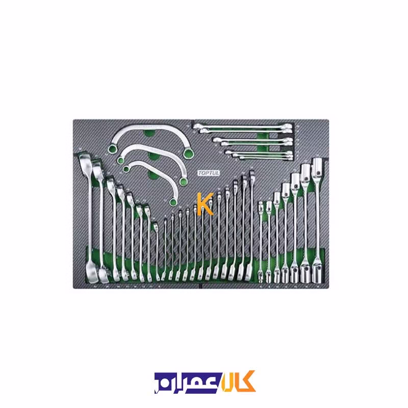 جعبه ابزار 7 کشو چرخ دار با ابزار مدل GE-30817 تاپ تول