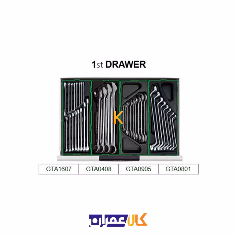جعبه ابزار 7 کشو چرخ دار مدل GT-28303 تاپ تول