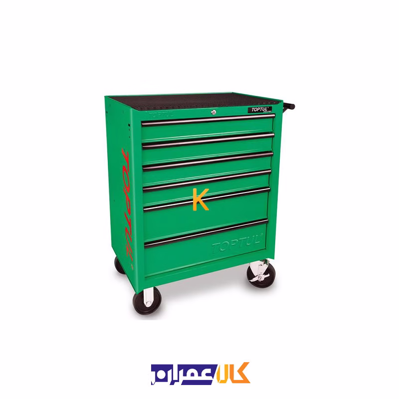 جعبه ابزار 5 کشو چرخ دار مدل TCAB0501 تاپ تول