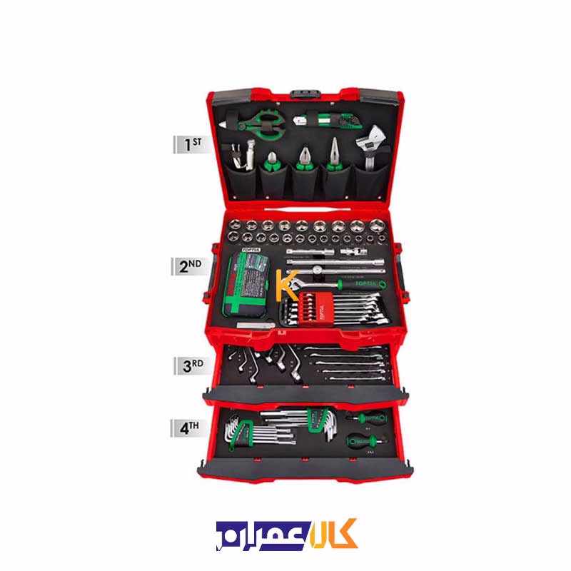 جعبه ابزار 6 طبقه 137 پارچه مدل GCZ-137A تاپ تول