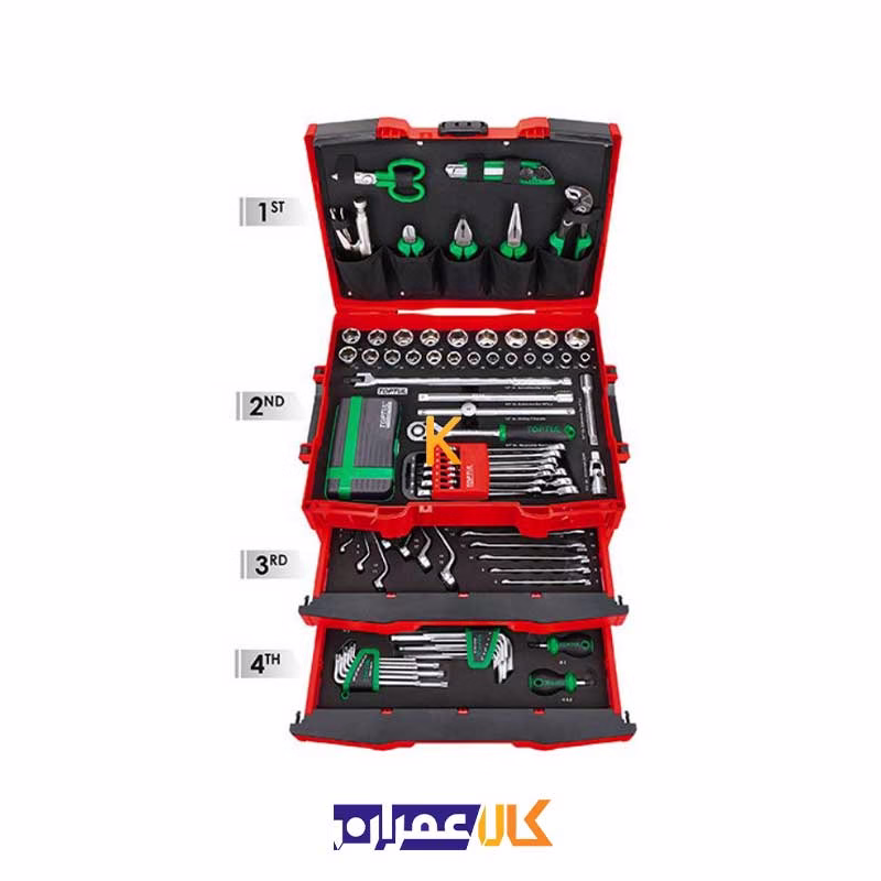 جعبه ابزار 134 پارچه مدل GCZ-134A تاپ تول