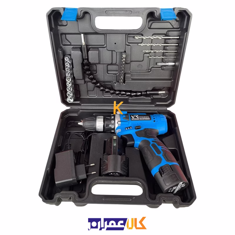 دریل پیچ گوشتی شارژی دو باتری VR1210-22A ویوارکس