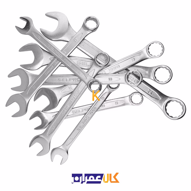 مجموعه 12 عددی آچار یکسر تخت و یکسر رینگی مدل 1-781512 سلپرو