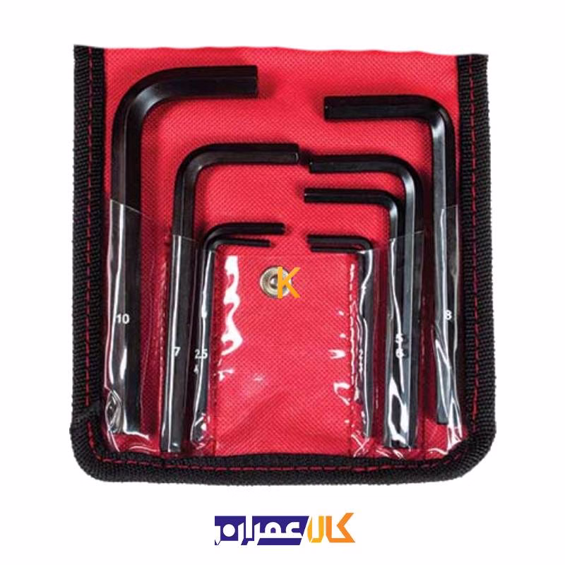 مجموعه آچارهای آلن کوتاه با کیف برزنتی SL5010 ایران پتک